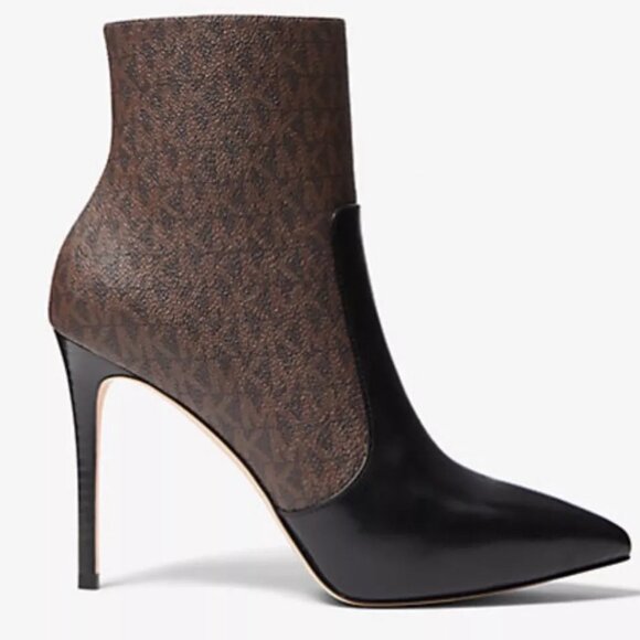 Michael Kors Rue Stiletto MK Logo Bootie Women's - Picture 2 of 4